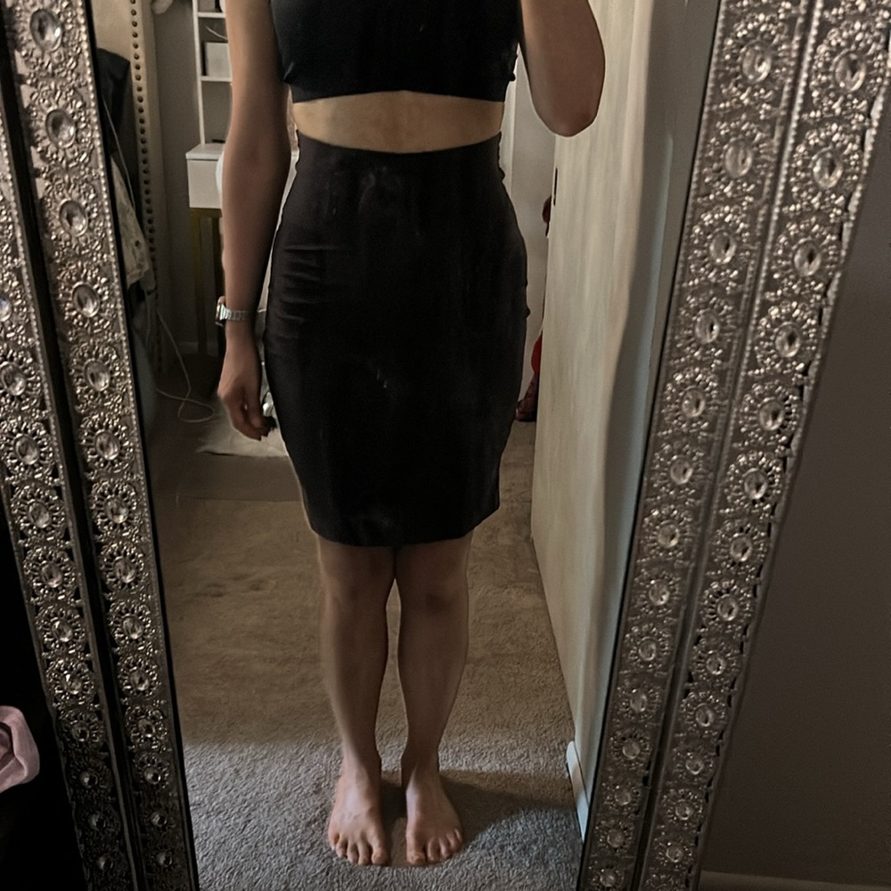 Brown Skirt with Belt